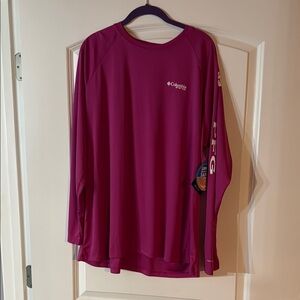 Columbia PFG Fuchsia Performance Shirt